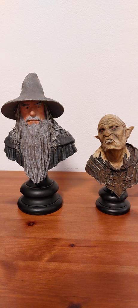 Gandalf de Grijze & Orc Overseer Buste Set, Verzamelen, Lord of the Rings, Ophalen of Verzenden