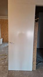 Opdekdeur met slot 88x231cm inclusief kozijn, Doe-het-zelf en Verbouw, Deuren en Horren, Ophalen, 80 tot 100 cm, 215 cm of meer