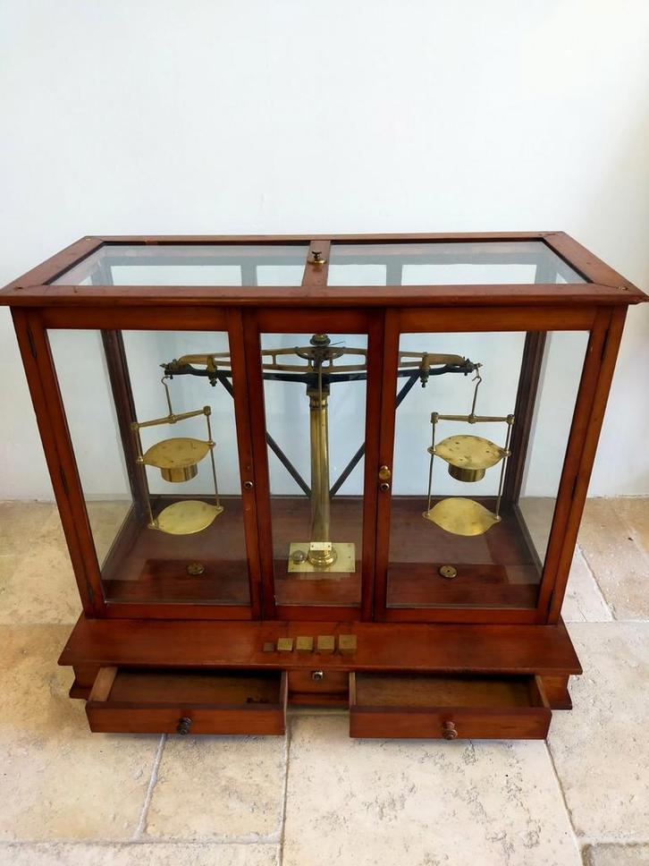 Juweliersweegschaal circa 1850 groot model, Antiek en Kunst, Antiek | Gereedschap en Instrumenten, Ophalen