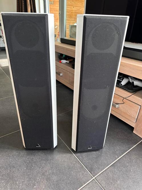 Driade Model 7 - 614B vloerstaande speakers –Made in Holland, Audio, Tv en Foto, Luidsprekers, Zo goed als nieuw, Front, Rear of Stereo speakers