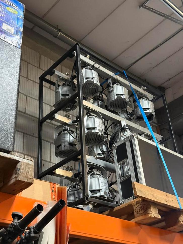 Meatrack met 6x three-bars studiopar 575w, Muziek en Instrumenten, Licht en Laser, Licht, Ophalen