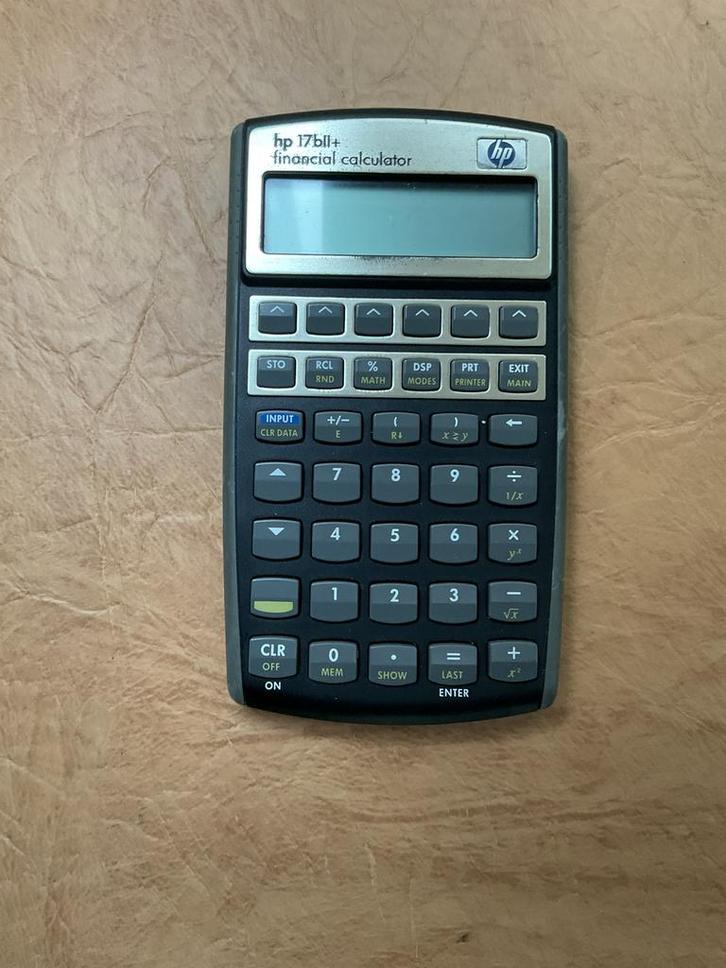 🔥 HP 17BII+ Vintage Financial Calculator – Klassieker 🔥, Diversen, Rekenmachines, Zo goed als nieuw, Ophalen of Verzenden