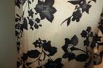 Etro zijden top opstaande roesel kraag in motief print IT 42, Etro, Verzenden, Beige, Maat 36 (S)