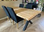 Eetkamerstoelen, Huis en Inrichting, Stoelen, Ophalen, Hout, Gebruikt, Zwart