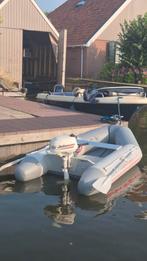 Rubberboot met Johnson Motor, Watersport en Boten, Rubberboten, Airdeck, Gebruikt, Benzine, Minder dan 70 pk