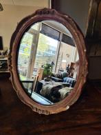 Antieke ovalen spiegel., Antiek en Kunst, Antiek | Spiegels, Minder dan 100 cm, Minder dan 50 cm, Ophalen of Verzenden, Ovaal