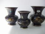 3 x Jasba Duitsland plateel keramiek vazen jr.ca.1960., Ophalen of Verzenden