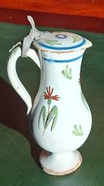 Azijnkannetje met deksel, Rouen, 17e eeuw., Antiek en Kunst, Ophalen of Verzenden