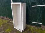 Vitrine: 60x30x1.40h deur+houtverbinding multiplex 5xglas, Overige typen, Ophalen of Verzenden, Zo goed als nieuw, Nb