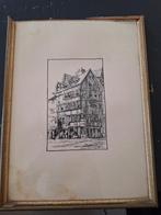 Ets dasseville k, Antiek en Kunst, Kunst | Etsen en Gravures, Ophalen