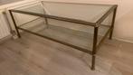 Glazen salon tafel, Huis en Inrichting, Ophalen, 100 tot 150 cm, 50 tot 100 cm, Zo goed als nieuw