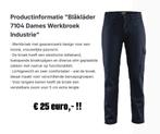 Blåkläder 7104 Dames Werkbroek Industrie - Nieuw!, Tuin en Terras, Werkkleding, Ophalen of Verzenden, Nieuw, Dames, Broek