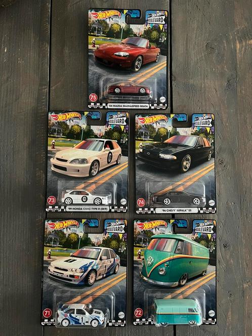 Hotwheels Premium Boulevard Set, Hobby en Vrije tijd, Modelauto's | Overige schalen, Zo goed als nieuw, Auto, Ophalen of Verzenden