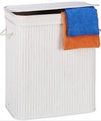 Wasmand bamboe wit rechthoek, Huis en Inrichting, Ophalen of Verzenden, Nieuw
