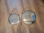 Set van 2 spiegels, Huis en Inrichting, Woonaccessoires | Spiegels, Ophalen, Minder dan 50 cm, Rond, Zo goed als nieuw