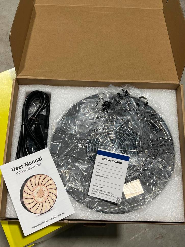 FECiDA UFO1000 LED Kweeklamp - Nieuw in doos!, Tuin en Terras, Kweekspullen, Nieuw, Kweeklamp, Ophalen of Verzenden