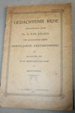 Ds. G. van Velzen - Gedachtenisrede 30-jarige ambtsbed. 1927, Boeken, Godsdienst en Theologie, Gelezen, Christendom | Protestants
