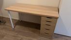 IKEA Bureau met Alex ladeblok - zo goed als nieuw, Ophalen, Zo goed als nieuw, Bureau