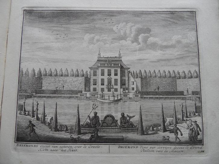 94 Driemond het Huis Kopergravure 1719, Antiek en Kunst, Kunst | Etsen en Gravures, Ophalen of Verzenden