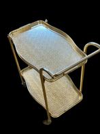Vintage serveer trolley Bar Cart messing Italië 1950-60, Metaal of Aluminium, Huysmans, Ophalen of Verzenden, Huysmans
