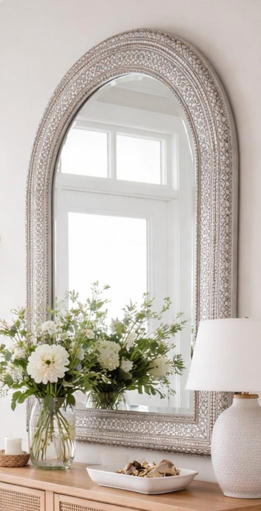 Oosterse spiegel(s)met boog - 68x123 cm, Huis en Inrichting, Woonaccessoires | Spiegels, Zo goed als nieuw, 50 tot 75 cm, 100 tot 150 cm