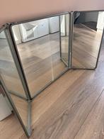 Inklapbare spiegel, Huis en Inrichting, Woonaccessoires | Spiegels, Ophalen, Zo goed als nieuw, Rechthoekig, Minder dan 100 cm