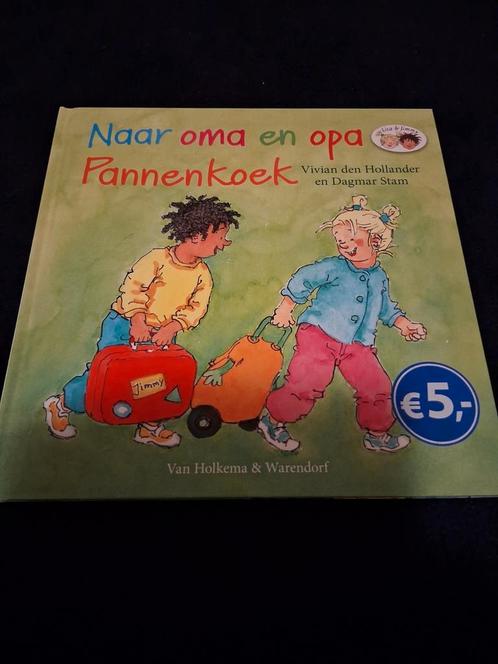 Naar Oma en Opa Pannenkoek- Vivian den Hollander en Dagmar S, Boeken, Kinderboeken | Kleuters, Nieuw, Ophalen