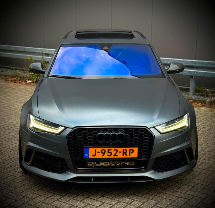Audi RS6 2015 DYNAMIC BOMVOLL HUD KERAMISCH OPNDAK SOFTCLOSE, Auto's, Audi, Particulier, RS6, 360° camera, 4x4, ABS, Achteruitrijcamera