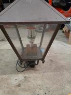 Antieke straatlamp brocante koper, Minder dan 50 watt, Staande lamp, Ophalen of Verzenden, Zo goed als nieuw