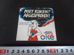 sticker Nederland Oké  Niet roken ?  Afgesproken !, Ophalen, Zo goed als nieuw, Bedrijf of Vereniging
