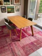 Moderne eiken eetkamertafel, Ophalen, Eikenhout, 200 cm of meer, 50 tot 100 cm