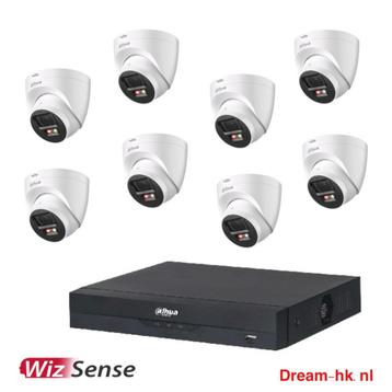 4MP Dahua Full color WizSense IP POE set/NVR+8x camera beschikbaar voor biedingen