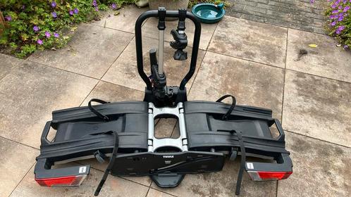 Thule easyfold XT2 (933), Auto diversen, Fietsendragers, Gebruikt, Trekhaakdrager, 2 fietsen, Brede banden, Elektrische fiets
