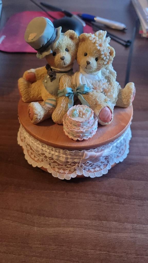 Cherished Teddies Muziekdoos Beeldje, Verzamelen, Beren en Cherished Teddies, Ophalen of Verzenden, Gebruikt, Beeldje, Cherished Teddies