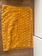 Gele zachte deken 130x170cm, Ophalen of Verzenden, Zo goed als nieuw