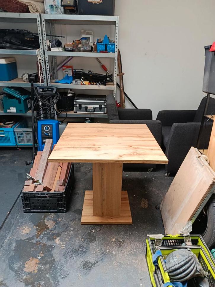 Eethoek tafel, Huis en Inrichting, Tafels | Eettafels, Gebruikt, 50 tot 100 cm, 50 tot 100 cm, tot twee personen, Vierkant, Eikenhout
