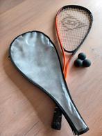 Dunlop Force Ti Squashracket, Ophalen of Verzenden, Gebruikt, Racket, Met hoes