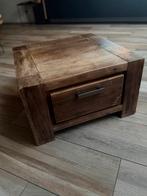Houten salontafel, Ophalen of Verzenden, Gebruikt, Vierkant, 50 tot 100 cm