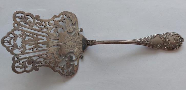 Zilver aspergeschep Wolvers België., Antiek en Kunst, Antiek | Goud en Zilver, Zilver, Ophalen