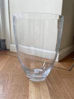 Vaas glas groot grote glazen bloemenvaas vissenkom, Huis en Inrichting, Minder dan 50 cm, Glas, Gebruikt, Ophalen