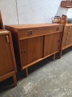 Vintage Deens teak kastje sideboard dressoir, Huis en Inrichting, Kasten | Dressoirs, Ophalen, Gebruikt, Teakhout, Mid-Century