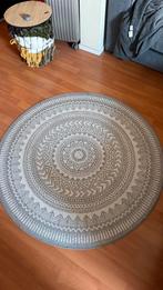 Kleed / vloerkleed grijs met wit, Ophalen, Rond, Zo goed als nieuw, Grijs