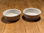 Twee witte schaaltjes / bakjes / ramequins, Ophalen of Verzenden, Zo goed als nieuw, Overige stijlen, Overige typen
