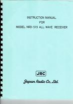 JRC NRD-515 manual, Audio, Tv en Foto, Radio's, Ophalen of Verzenden, Refurbished