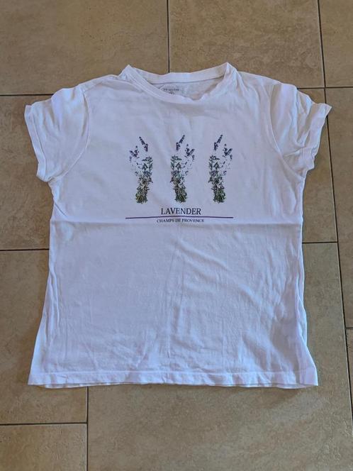 G/S/4 Wit topje met opdruk, maat S, Kleding | Dames, Tops, Zo goed als nieuw, Maat 36 (S), Wit, Zonder mouw, Ophalen of Verzenden