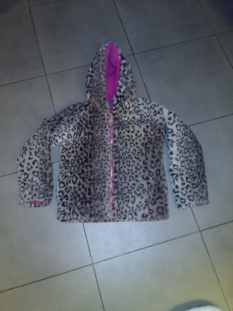 Panter fleece jas | maat 152, Ophalen of Verzenden, Zo goed als nieuw, Meisje, Jas