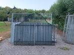 Poort / Hekwerk voor Oprit of Paardenstal, Tuin en Terras, Tuinpoorten, Ophalen, Staal, Zo goed als nieuw, 150 tot 200 cm