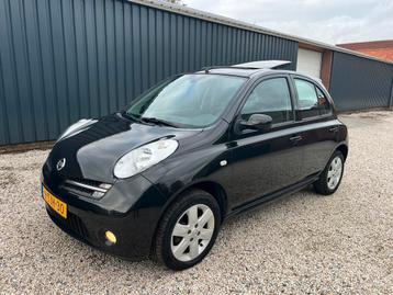 Nissan Micra 1.4 5DR 2006 Zwart AIRCO/SCHUIFDAK/KEYLESS beschikbaar voor biedingen