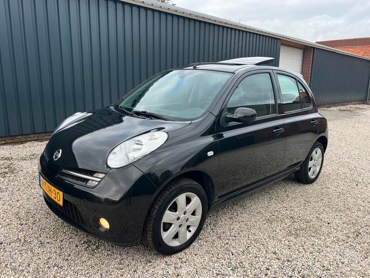 Nissan Micra 1.4 5DR 2006 Zwart AIRCO/SCHUIFDAK/KEYLESS, Auto's, Nissan, Bedrijf, ABS, Airbags, Airconditioning, Alarm, Centrale vergrendeling