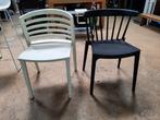 2 Twee fraaie stoelen. Zwart en wit., Ophalen, Gebruikt, Zwart, Twee